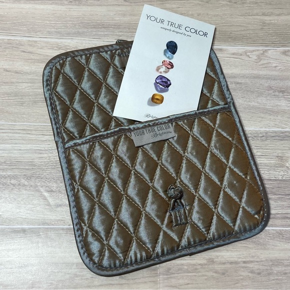 BRIGHTON / Your True Color Gold Iridescent Carry All Pouch - Picture 5 of 8